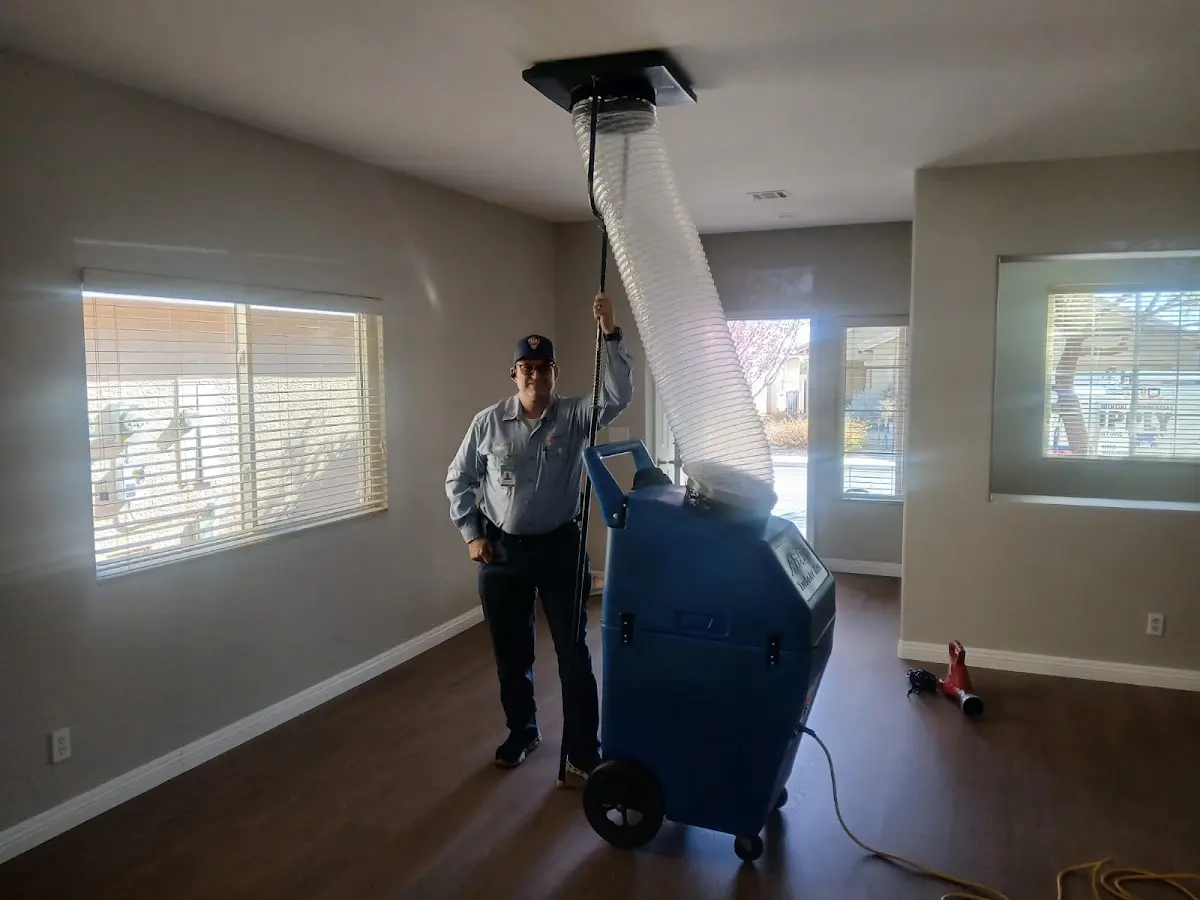 Professional Dryer Vent Cleaning work inside a Graham home